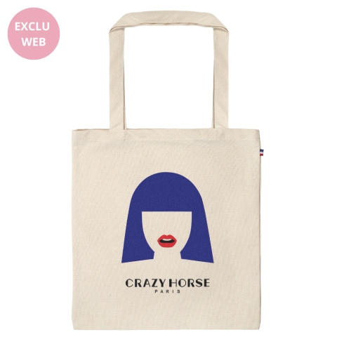 Tote bag perruque BLEUE