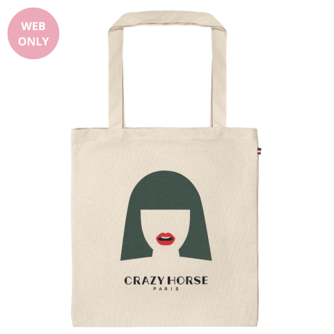 Tote bag perruque verte