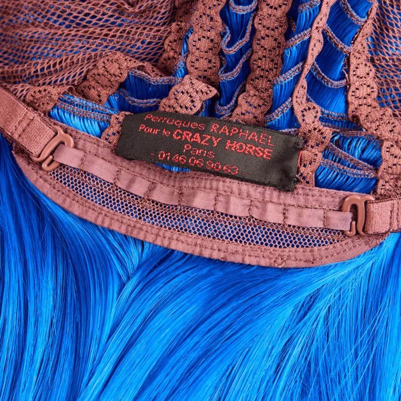 perruque bleu roi 