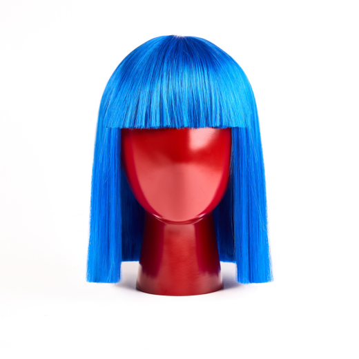 perruque bleu roi 