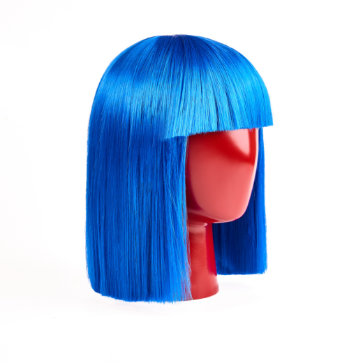 perruque bleu roi 