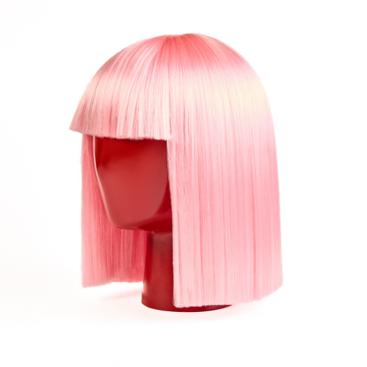 perruque rose pale
