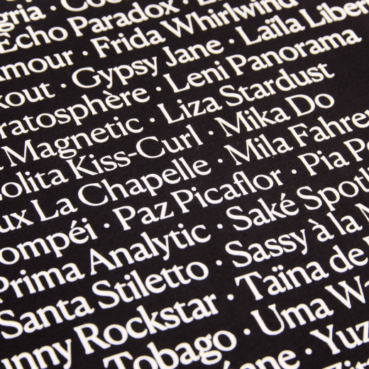 t-shirt noms danseuses femme