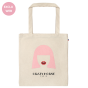 Tote bag perruque rose