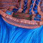 perruque bleu roi 
